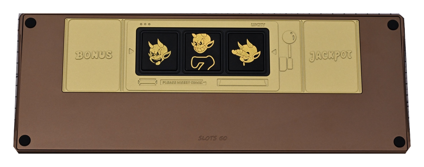 Slot 键盘 — 黄铜与胡桃木